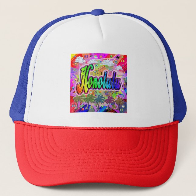 Honolulu Vista Express Hat Truckerkappe (Vorderseite)