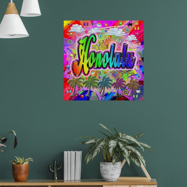 Honolulu Vista Express Poster (Wohnzimmer 1)