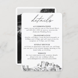 Honolulu Wedding Details Enclosure Card Begleitkarte