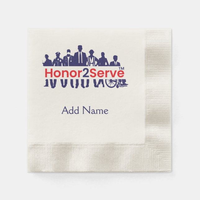 Honor2Serve Serviette (Vorderseite)