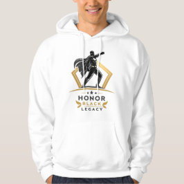 Honor Black Legacy Minimal Hoodie – Gold & Black S