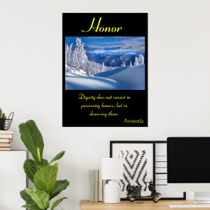 Honor Dwells Amidst Rolling Hills Serenity Poster
