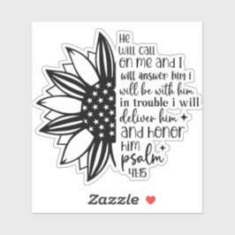 Honor Him Christian Faith Aufkleber