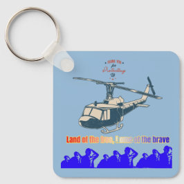 Honor in every thread light blue schlüsselanhänger