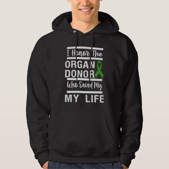 honor organ donor dad mom greatful donate life kid hoodie (Vorderseite)