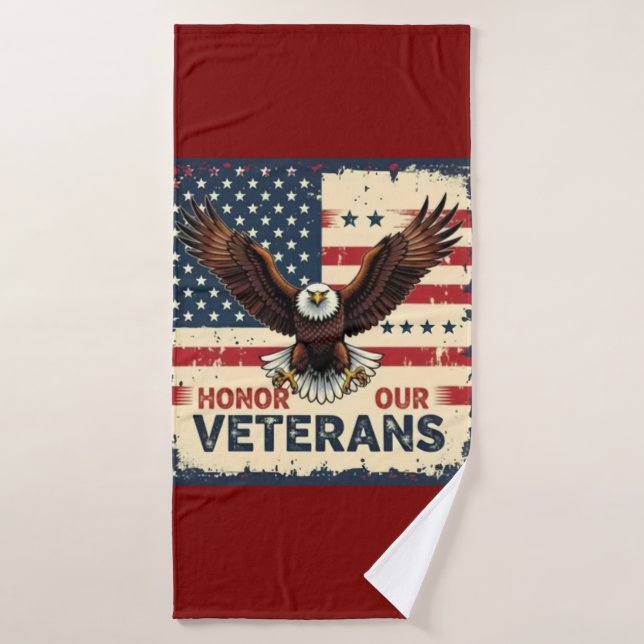  Honor Our Veterans Bathroom Towel Set (Badehandtuch)