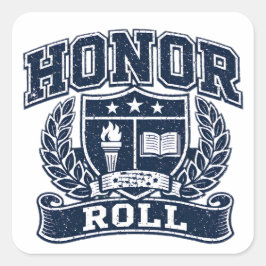 Honor Roll – Academic Excellence College Quadratischer Aufkleber