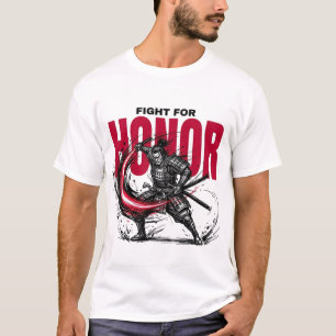 HONOR Samurai T-Shirt Japanischer Krieger Street