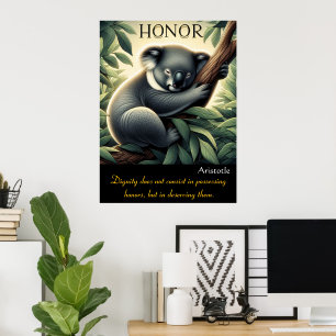 Honor Thrives Amid Serene Koala Erholung Poster