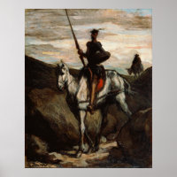 Honore Daumier - Don Quixote in den Bergen