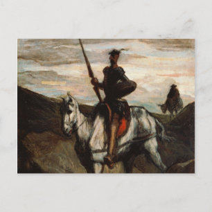 Honore Daumier - Don Quixote in den Bergen Postkarte