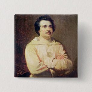 Honore de Balzac in der Gewohnheit seines Mönchs, Button