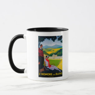 Honore Les Bains Vintag PosterEurope Tasse