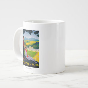 Honore Les Bains Vintage PlakatEuropa Jumbo-Tasse