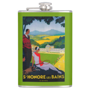 Honore Les Bains Vintage PosterEuropa Flachmann