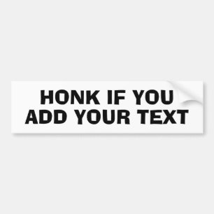 Honorieren, wenn Sie Ihren eigenen Text benutzerde Autoaufkleber