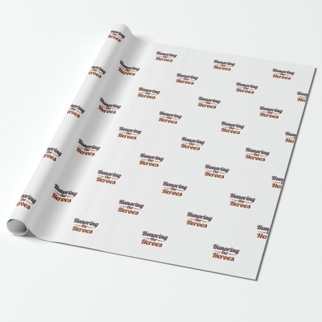 Honoring Our Heroes / Papel de Regalo Geschenkpapier (Ungerollt)