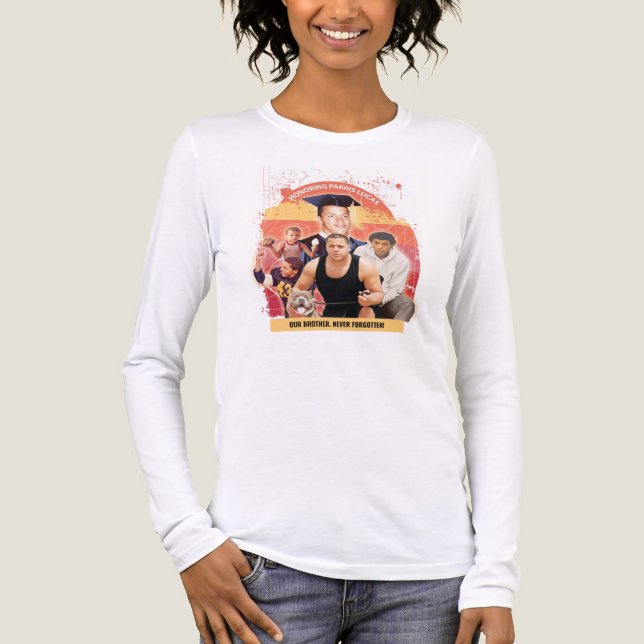Honoring Parris Lucas - Women Long Sleeve Tri-Blend Shirt (Vorderseite)