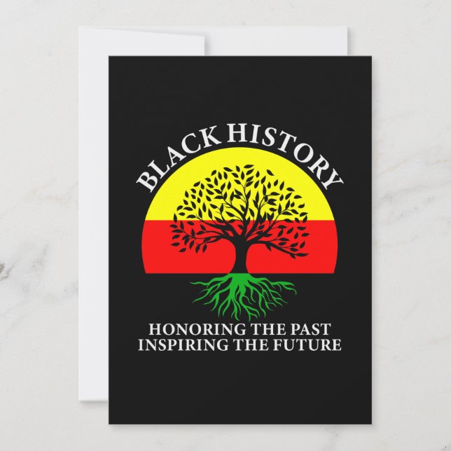 Honoring Past Inspiring Future Black History Month Save The Date (Vorderseite)