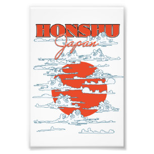 Honshu Japan Reiseplakat Fotodruck