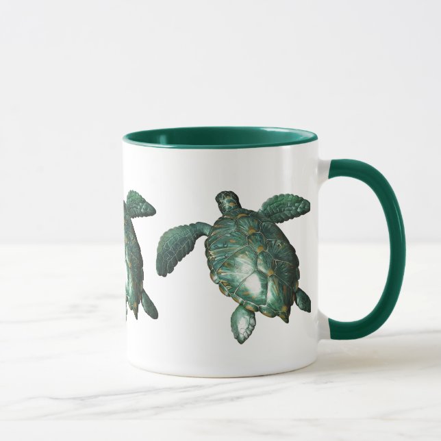 Honu - Grüne Meeresschildkröte Tasse (Rechts)