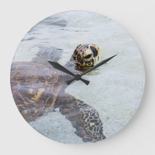 Honu Hawaiian Sea Turtle - Hawaii Turtles Große Wanduhr