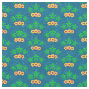 Honu Hawaiian Tribal Green Sea Turtles Stoff