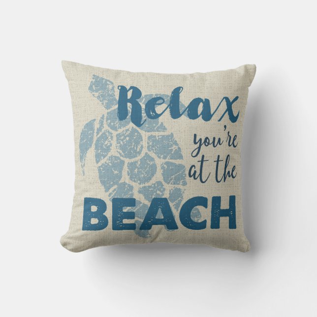 Honu Meeresschildkröte-Hawaiianer entspannen sich Kissen Für Draußen (Vorderseite)