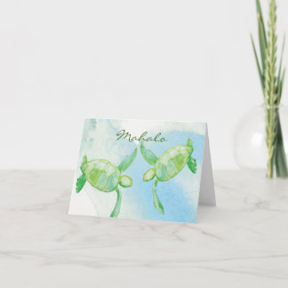 Honu Pair Thank you cards Dankeskarte