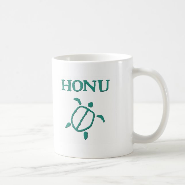 Honu Petroglyphe-Tasse Kaffeetasse (Rechts)