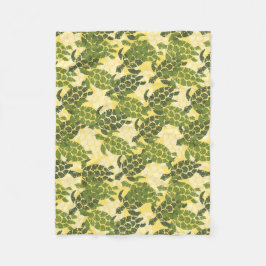 Honu Sea Turtle Hawaiian Aloha - Olive Fleecedecke