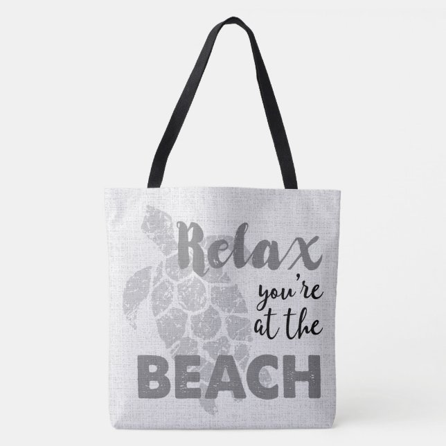 Honu Sea Turtle Hawaiian Relax Reversible BeachBag (Vorderseite)
