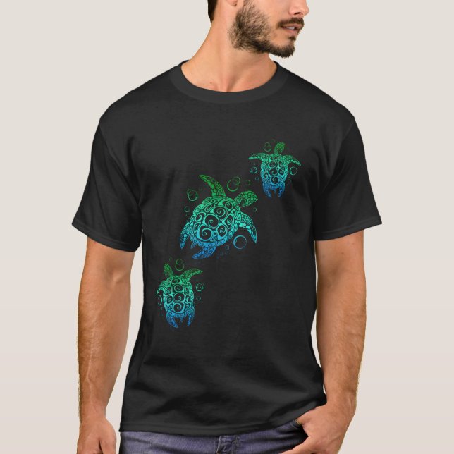 Honu Sea Turtles Beach T-Shirt (Vorderseite)