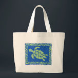 Honu Tapa Hawaiian Beach Bag Jumbo Stoffbeutel<br><div class="desc">Die alten samoanischen Tapas sind die Inspiration für dieses primitive Honu (Schildkröte) Design, das in den Kulturen von Polynesien und Hawaii verwendet wird. Diese Designs wurden oft auf Aloha-Shirts und Pareaus für traditionelle Hula-Tänzer gedruckt. Diese Taschen eignen sich hervorragend zum Arbeiten, Einkaufen oder einen Tag am Strand. Diese Designs sind...</div>