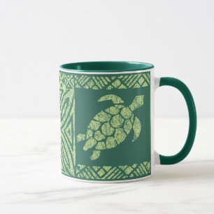 Honu Tapa Hawaiian Urzeit-Schildkröte Tasse