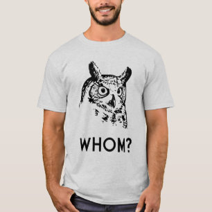 Hoo der wem Grammatik-Eule T-Shirt