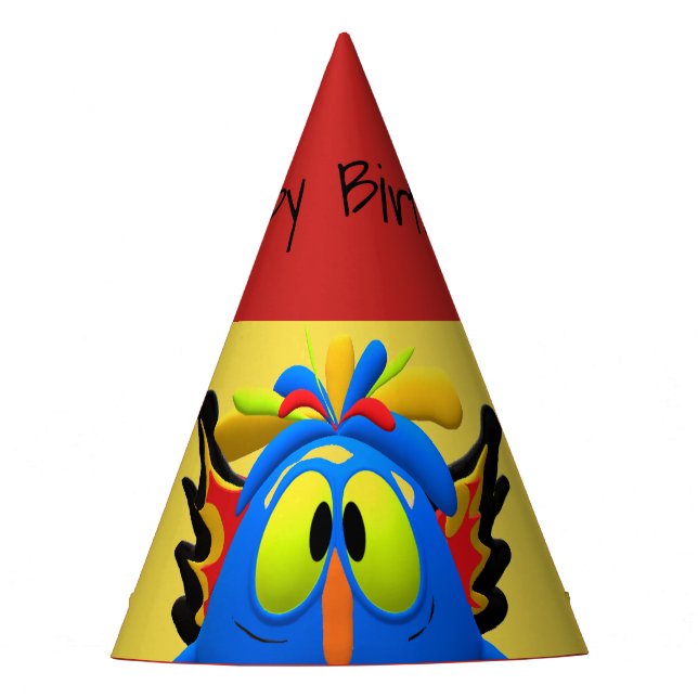 Hoo Owl Bird Monster Partyhütchen (Vorderseite)