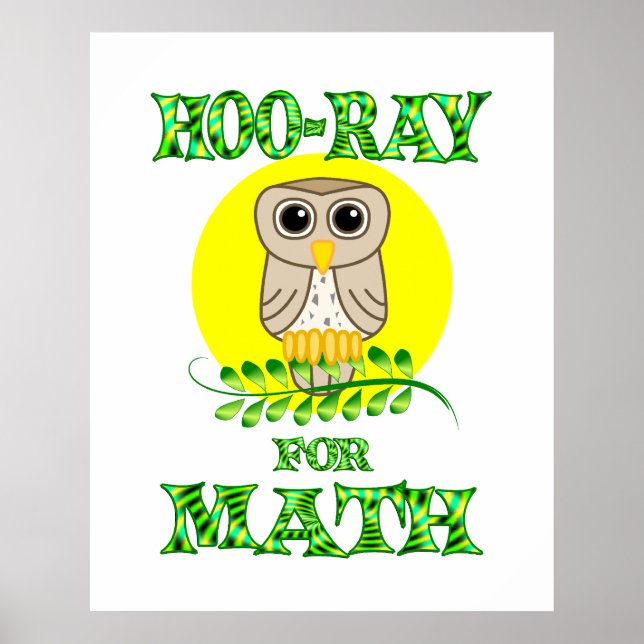 Hoo-Ray für Mathe Poster (Vorne)