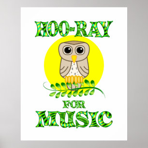Hoo-Ray für Musik Poster