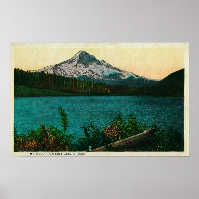 Hood from Lost Lake, ORMt. Hood, OR Poster (Vorne)