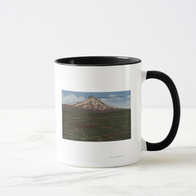 Hood, Oregon - Aussicht auf den Berg von Hood 2 Tasse (Rechts)