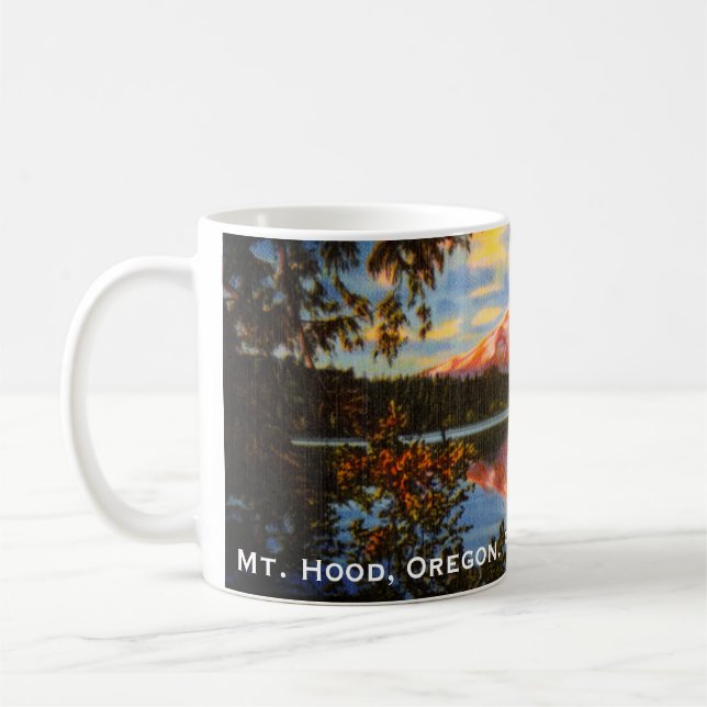 Hood, Oregon Crystal Lost Lake Kaffeetasse (Links)