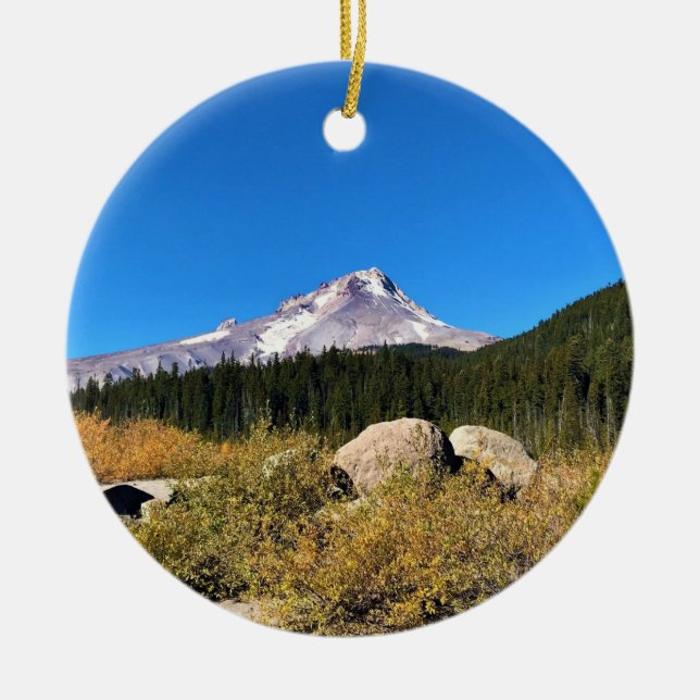 Hood, Oregon Keramik Ornament (Vorne)