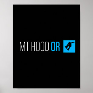 Hood Oregon Snowboard Box Typ Poster