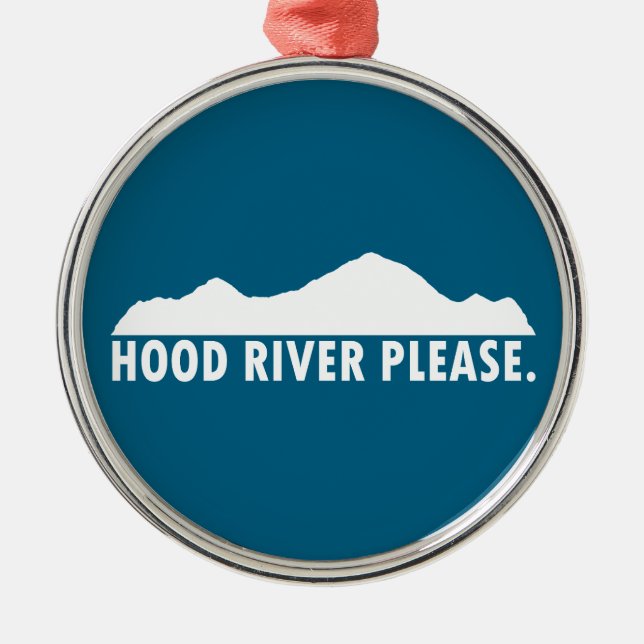 Hood River Oregon Bitte Ornament Aus Metall (Vorne)