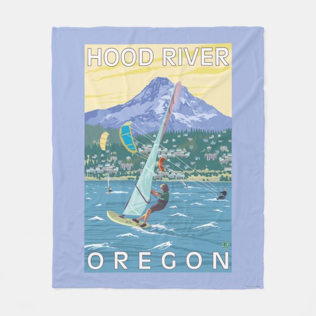 Hood River, ORWind Surfer u. Fleecedecke (Vorderseite)