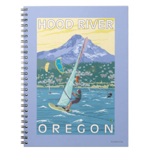 Hood River, ORWind Surfer u. Notizblock