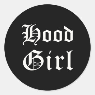 Hood Trap Gangsta Ghetto Runder Aufkleber