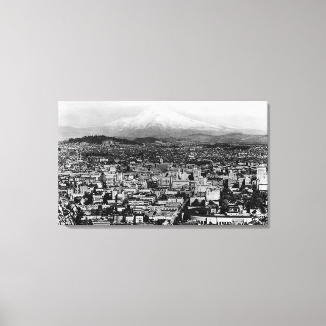 Hood View von Portland, Oregon Foto Leinwanddruck (Vorderseite)