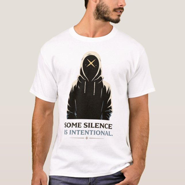 Hooded Figure Illustration T-Shirt (Vorderseite)